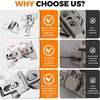 image:imageBifold Door HingesSoft Close180 Folding Concealed Hinge for Cabinets  Bifold cabinet door hinges combine adjustable door gap size soft close function180 folding for Cabinet and Closet16 Pack