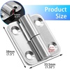 image:imageBonsicoky 6 Pcs Stainless Steel Right LiftOff Hinges 15 Inch  Detachable Slip Joint Small Flag Hinges With Screws6