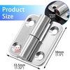 image:imageBonsicoky 6 Pcs Stainless Steel Right LiftOff Hinges 15 Inch  Detachable Slip Joint Small Flag Hinges With Screws6