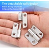 image:imageBonsicoky 6 Pcs Stainless Steel Right LiftOff Hinges 15 Inch  Detachable Slip Joint Small Flag Hinges With Screws6