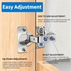 image:imageCabinet Hinges  24 Pack for 12 Inch Overlay Cabinet Face Frame Concealed 105Deg Self Closing Hinges Stainless Soft Close Cabinet Door Hinges with Mounting Screws and Repair Plate4