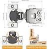 image:imageChibery 2 Pack 34 Overlay 3D Soft Close Concealed Hinge for Face Frame Door Smooth Slow Self Closing Hinges Satin Nickel Hidden 105 Open Angle Stainless Steel Hinge for Kitchen Cabinet Door10 Pack