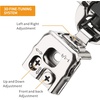 image:imageChibery 2 Pack 34 Overlay 3D Soft Close Concealed Hinge for Face Frame Door Smooth Slow Self Closing Hinges Satin Nickel Hidden 105 Open Angle Stainless Steel Hinge for Kitchen Cabinet Door10 Pack