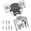 image:imageChibery 2 Pack 34 Overlay 3D Soft Close Concealed Hinge for Face Frame Door Smooth Slow Self Closing Hinges Satin Nickel Hidden 105 Open Angle Stainless Steel Hinge for Kitchen Cabinet Door6 Pack