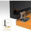 image:imageChibery 2 Pack 34 Overlay 3D Soft Close Concealed Hinge for Face Frame Door Smooth Slow Self Closing Hinges Satin Nickel Hidden 105 Open Angle Stainless Steel Hinge for Kitchen Cabinet Door50 Pack