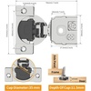 image:imageChibery 2 Pack 34 Overlay 3D Soft Close Concealed Hinge for Face Frame Door Smooth Slow Self Closing Hinges Satin Nickel Hidden 105 Open Angle Stainless Steel Hinge for Kitchen Cabinet Door60 Pack