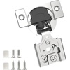image:imageChibery 2 Pack 34 Overlay 3D Soft Close Concealed Hinge for Face Frame Door Smooth Slow Self Closing Hinges Satin Nickel Hidden 105 Open Angle Stainless Steel Hinge for Kitchen Cabinet Door60 Pack