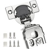 image:imageChibery 2 Pack 34 Overlay 3D Soft Close Concealed Hinge for Face Frame Door Smooth Slow Self Closing Hinges Satin Nickel Hidden 105 Open Angle Stainless Steel Hinge for Kitchen Cabinet Door10 Pack