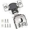 image:imageChibery 2 Pack 34 Overlay 3D Soft Close Concealed Hinge for Face Frame Door Smooth Slow Self Closing Hinges Satin Nickel Hidden 105 Open Angle Stainless Steel Hinge for Kitchen Cabinet Door30 Pack