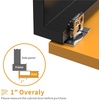 image:imageChibery 2 Pack 34 Overlay 3D Soft Close Concealed Hinge for Face Frame Door Smooth Slow Self Closing Hinges Satin Nickel Hidden 105 Open Angle Stainless Steel Hinge for Kitchen Cabinet Door30 Pack