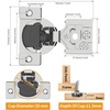 image:imageChibery 2 Pack 34 Overlay 3D Soft Close Concealed Hinge for Face Frame Door Smooth Slow Self Closing Hinges Satin Nickel Hidden 105 Open Angle Stainless Steel Hinge for Kitchen Cabinet Door30 Pack