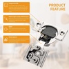 image:imageChibery 2 Pack 34 Overlay 3D Soft Close Concealed Hinge for Face Frame Door Smooth Slow Self Closing Hinges Satin Nickel Hidden 105 Open Angle Stainless Steel Hinge for Kitchen Cabinet Door50 Pack