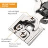 image:imageChibery 2 Pack 34 Overlay 3D Soft Close Concealed Hinge for Face Frame Door Smooth Slow Self Closing Hinges Satin Nickel Hidden 105 Open Angle Stainless Steel Hinge for Kitchen Cabinet Door60 Pack