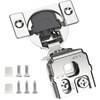 image:imageChibery 2 Pack 34 Overlay 3D Soft Close Concealed Hinge for Face Frame Door Smooth Slow Self Closing Hinges Satin Nickel Hidden 105 Open Angle Stainless Steel Hinge for Kitchen Cabinet Door8 Pack