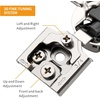 image:imageChibery 2 Pack 34 Overlay 3D Soft Close Concealed Hinge for Face Frame Door Smooth Slow Self Closing Hinges Satin Nickel Hidden 105 Open Angle Stainless Steel Hinge for Kitchen Cabinet Door10 Pack