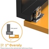 image:imageChibery 2 Pack 34 Overlay 3D Soft Close Concealed Hinge for Face Frame Door Smooth Slow Self Closing Hinges Satin Nickel Hidden 105 Open Angle Stainless Steel Hinge for Kitchen Cabinet Door10 Pack