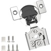 image:imageChibery 2 Pack 34 Overlay 3D Soft Close Concealed Hinge for Face Frame Door Smooth Slow Self Closing Hinges Satin Nickel Hidden 105 Open Angle Stainless Steel Hinge for Kitchen Cabinet Door10 Pack