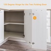 image:imageChibery 4 Pack 165 Degree Lazy Susan Hinge Face Frame CLIP ON Plate for Easy Installation Soft Close Multipivot Concealed hardware for Corner Kitchen Cabinet Cupboard Folded Folden Door Closets135