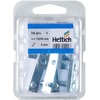 image:imageHettich 9114221 Tenon Tape for Hinged Doors Galvanised 70 x 40 mm Pack of 4