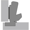 image:imageHettich Intermat 9313 4 Top 2 Wide Angle Spring Hinges 165 NickelPlated Diameter 35 mm for Overlying Doors9313 2pcs