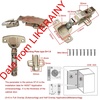 image:imageHettich Sensys 110 Degree Full Overlay Hinges with Shock Absorber for Kitchen Cabinet Cupboard Door Hinge 9071205 Soft Closing Pack of 4