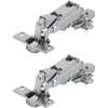 image:imageHettich Intermat 9313 4 Top 2 Wide Angle Spring Hinges 165 NickelPlated Diameter 35 mm for Overlying Doors9313 2pcs