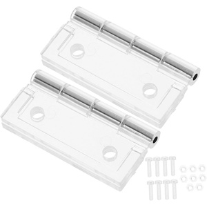 image:image2pcs Acrylic Hinges for Box Doors Hinge Predrilled Suitable for Hettich Cabinet for Jewelry Box