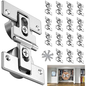 image:imageBifold Door HingesSoft Close180 Folding Concealed Hinge for Cabinets  Bifold cabinet door hinges combine adjustable door gap size soft close function180 folding for Cabinet and Closet16 Pack