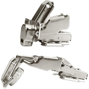 image:imageCabinet Hinges1 Pair 175165 Degree Hinge Concealed Hydraulic Adjustable Mounting Soft Close Cabinet Hinges NickelPlated Steel Buffer Dampers for Wardrobe Cupboard Full OverlaySilvery  175Full Cover