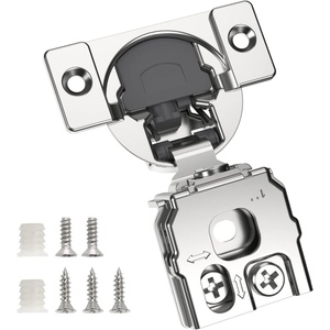 image:imageChibery 2 Pack 34 Overlay 3D Soft Close Concealed Hinge for Face Frame Door Smooth Slow Self Closing Hinges Satin Nickel Hidden 105 Open Angle Stainless Steel Hinge for Kitchen Cabinet Door6 Pack