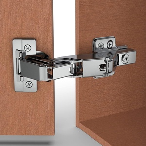 image:imageChibery 4 Pack 165 Degree Lazy Susan Hinge Face Frame CLIP ON Plate for Easy Installation Soft Close Multipivot Concealed hardware for Corner Kitchen Cabinet Cupboard Folded Folden Door Closets165 Frameless