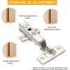 image:image2Pack Frameless Full Overlay Soft Close Cabinet Hinges 50 Faster Install with ClipOn Plate 3D Adjustment Durable amp Quiet European Concealed Cabinet Door Hinges  Screws IncludedFull Overlay