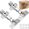 image:image2Pack Frameless Full Overlay Soft Close Cabinet Hinges 50 Faster Install with ClipOn Plate 3D Adjustment Durable amp Quiet European Concealed Cabinet Door Hinges  Screws IncludedFull Overlay