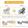 image:image2Pack Frameless Full Overlay Soft Close Cabinet Hinges 50 Faster Install with ClipOn Plate 3D Adjustment Durable amp Quiet European Concealed Cabinet Door Hinges  Screws IncludedFull Overlay