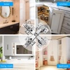 image:image2Pieces 165 Degree Lazy Susan Hinge Face Frame Clip On Plate for Easy Installation Hydraulic Concealed Soft Closing Hinges for Cabinet Corner Kitchen Door