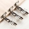 image:image2Pieces 165 Degree Lazy Susan Hinge Face Frame Clip On Plate for Easy Installation Hydraulic Concealed Soft Closing Hinges for Cabinet Corner Kitchen Door