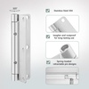 image:image4Inch Quick Release Hinge 304 Stainless Steel Detach 2 PCS  Rustproof spring release hinges 6 holes for cabinet electrical enclosure doors horizontal vertical mounting easy install15