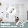 image:image4Inch Quick Release Hinge 304 Stainless Steel Detach 2 PCS  Rustproof spring release hinges 6 holes for cabinet electrical enclosure doors horizontal vertical mounting easy install15