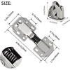 image:imageBADALU 175 Degree Kitchen Cabinet Hinges 1 Pair 2 PCS Concealed Hydraulic Adjustable Mounting Soft Closing NickelPlated Steel Buffer Dampers for Frameless Cabinet DoorsDetachable Full Overlay90 degree Surface Mount Hinges  8 Pack