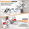 image:imageBifold Door HingesSoft Close180 Folding Concealed Hinge for Cabinets  Bifold cabinet door hinges combine adjustable door gap size soft close function180 folding for Cabinet and Closet2 Pack