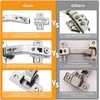 image:imageChibery 2 Pack 1 Pairs 135 Lazy Susan Hinge Full Overlay Concealed for Corner Kitchen Cabinet Replacement Hardware Cupboard Folded Folden Door135