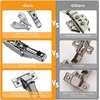 image:imageChibery 2 Pack 1 Pairs 135 Lazy Susan Hinge Full Overlay Concealed for Corner Kitchen Cabinet Replacement Hardware Cupboard Folded Folden Door165