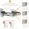 image:imageChibery 2 Pack 1 Pairs 135 Lazy Susan Hinge Full Overlay Concealed for Corner Kitchen Cabinet Replacement Hardware Cupboard Folded Folden Door165