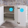 image:imageFurniware 2 Pair 170 Degree Frameless Soft Close Cabinet Hinges Heavy Duty Hidden Hydraulic Lazy Susan Hinges Concealed for Corner Cabinet Crawlspace Trap Door WardrobeNo Cup Grooving1