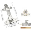 image:imageFurniware 2 Pair 170 Degree Frameless Soft Close Cabinet Hinges Heavy Duty Hidden Hydraulic Lazy Susan Hinges Concealed for Corner Cabinet Crawlspace Trap Door WardrobeNo Cup Grooving2