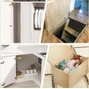 image:imageFurniware 2 Pair 170 Degree Frameless Soft Close Cabinet Hinges Heavy Duty Hidden Hydraulic Lazy Susan Hinges Concealed for Corner Cabinet Crawlspace Trap Door WardrobeNo Cup Grooving1