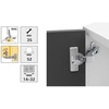 image:imageHettich 9125528 Corner Hinge 95 for Corner Cabinets and Existing Doors Pot Diameter 35 mm 45 Crank 0 mm NickelPlated Steel Pack of 2 9125528Pack of 2