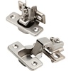 image:imageSilverline 12 inch Overlay Concealed Cabinet Hinges SelfClosing Short Arm European Hinge for Face Frame Cabinets 105Deg Opening 35mm Cup ScrewOn Steel Hardware with Screws 6 Pack50 Pack