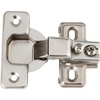 image:imageSilverline 12 inch Overlay Concealed Cabinet Hinges SelfClosing Short Arm European Hinge for Face Frame Cabinets 105Deg Opening 35mm Cup ScrewOn Steel Hardware with Screws 6 Pack25 Pack