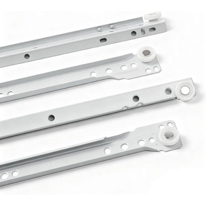 image:image22 Inch Soft Close Drawer Slides 1 Pair Heavy Duty SideBottom Mount Drawer Glides for Cabinet Dresser Drawers Replacement White